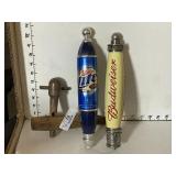 3 Vintage Collectible Beer Taps / Pulls