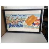 Popsicle Advertisement Framed Print