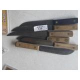 6 Vintage Butcher Knives