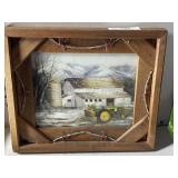 Framed Farm Picture