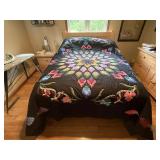Vintage Hand Stitched King Size Amish Quilt