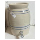 Blue Band Stoneware Water Jug