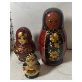 3 Wood Nesting Dolls