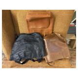 Three Leather Bags
