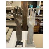 Two Glove Molds
