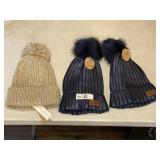 Three Pom Hats