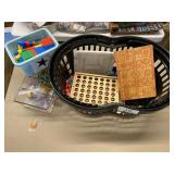 Basket of Assorted Child Toys