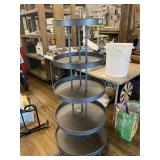 5-Tier Round Metal Shelf Unit