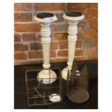 Two Candle Sticks & Misc.
