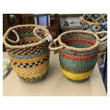Two Seagrass Baskets