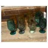 Eight Handblown Glasses