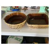 Amber Baking Dishes & Baskets