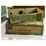 Old Cigar Boxes & Contents