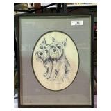 Vintage Framed Needlepoint