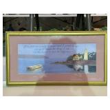 Hand Sewin Framed Artwork