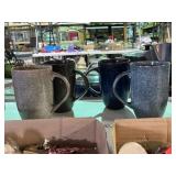 Large Ceramic Glazed Handled Mugs