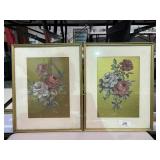 Vintage Floral Signed Artworks