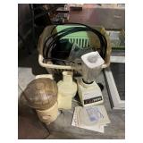 Basket of Musical Items & Vintage Kitchen Items