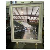 Large Framed Beveled Mirror