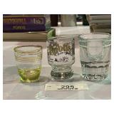 Heavy Bottom Vintage Crystal Shot Glasses & Misc.