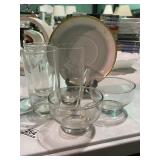 Crystal Dishes & Porcelain Plate