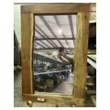 Cedar Wood Framed Mirror