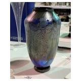 Iridescent Art Glass Vase