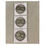 6 Mercury Dimes