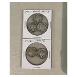 5 Silver Mercury Dimes