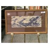 Vintage Framed University of Evansville Campus