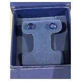Large Blue Sapphire Earring