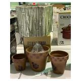 Terra Cotta Planters & Vintage Planter
