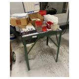 Small Metal Table And Contents