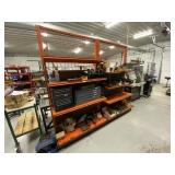 2 Orange Heavy-Duty Storage Racks
