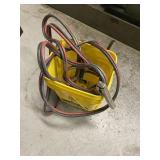 Jumper Cables In Yellow Pail