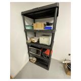 Plastic Shelves And Contents