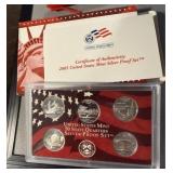 5 Silver Proof State Quarters