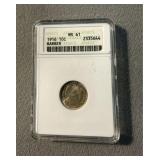 MS 61 1916 Barber Silver Dime