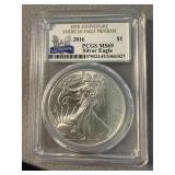 MS69 2016 American Silver Eagle Coin