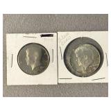 1990-S Proof & 1968 Silver Clad Kennedy Halves