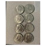 8 1976 Kennedy Half Dollar Coins