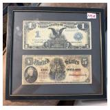 Frame of Antique Currency