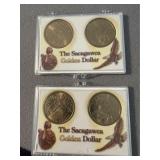4 Scagawea Golden $1 Coins