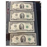 8 Two Dollar Bills