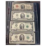 8 Two Dollar Bills