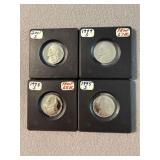 4 Jefferson Proof Nickels