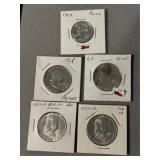 5 Silver Proof US Coins