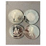 4 1985 British Virgin Island Proof Coins