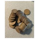 51 US Lincoln Wheat Pennies
