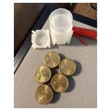 25 Sacagawea Golden Dollars